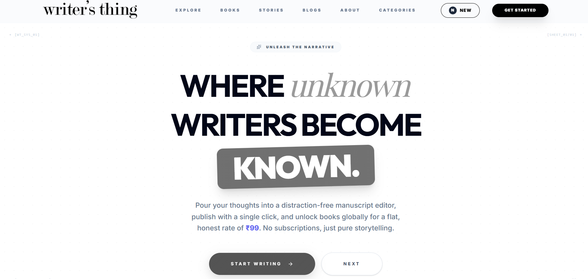 Writersthing preview